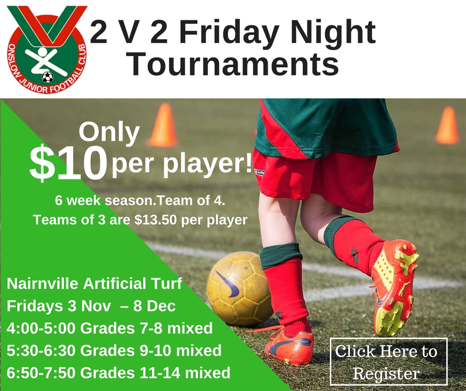 2 V 2 Friday Night Tournaments